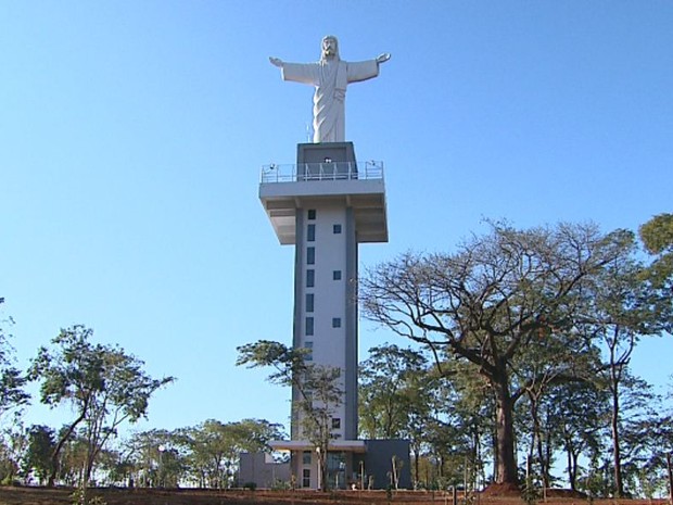 Parque do Cristo em Sertãozinho, SP (Foto: Reprodução/EPTV)