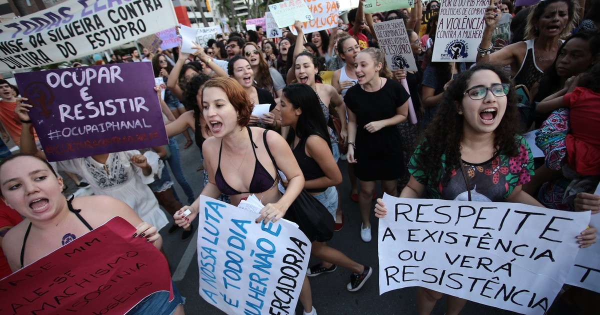 G Mulheres Pedem O Fim Da Cultura Do Estupro Em Ato Na Orla De