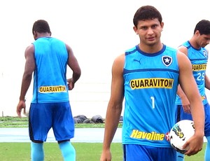Elkeson no treino do Botafogo (Foto: Thales Soares / Globoesporte.com) Elkeson no treino do Botafogo (Foto: Thales Soares / Globoesporte.com)