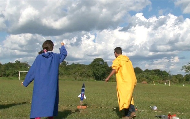 Estudantes de RO participam de competição de foguetes (Foto: Bom Dia Amazônia)