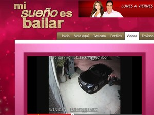 Gabriela Rivero aparece em gravação na qual risca um carro; o vídeo está no site do programa 