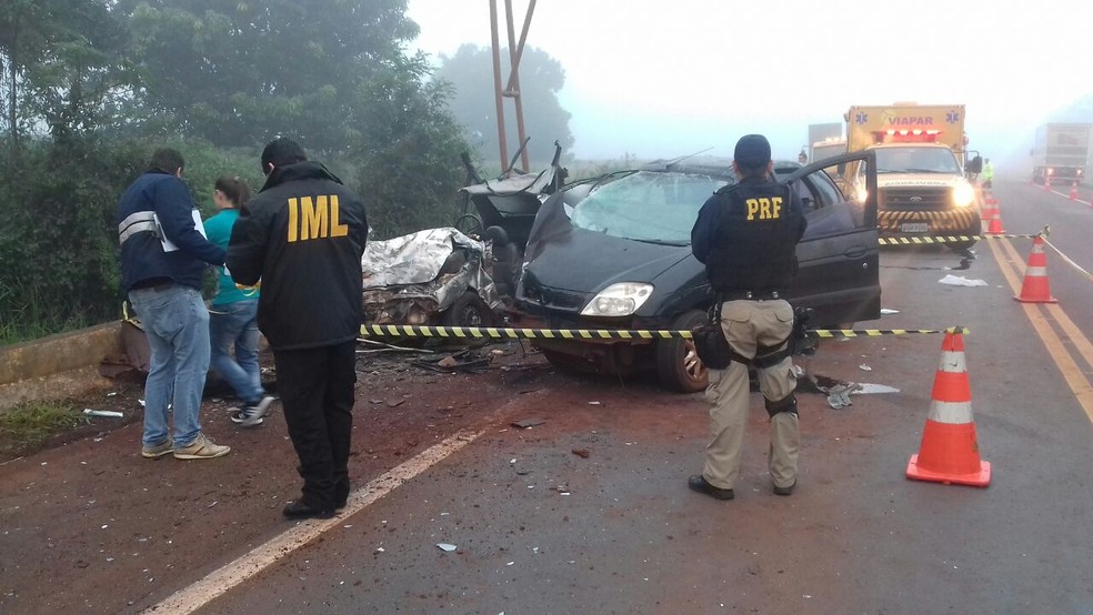 Acidente aconteceu na BR-369 (Foto: Divulga&ccedil;&atilde;o/PRF)
