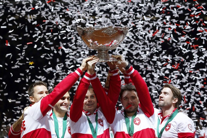 tenis marco chiudinelli roger federer severin luthi stan wawrinka michael lammer copa davis final (Foto: EFE)