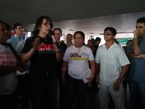 Odeni Silva diz que sindicato não recebeu notificações da Justiça (Foto: Catarina Costa/G1)