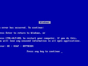 Windows Tela Azul (Foto: Reprodução)