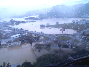 Vista aérea de Guaramirim na Bacia do Rio Itapocu (Foto: BOA/Divulgação)