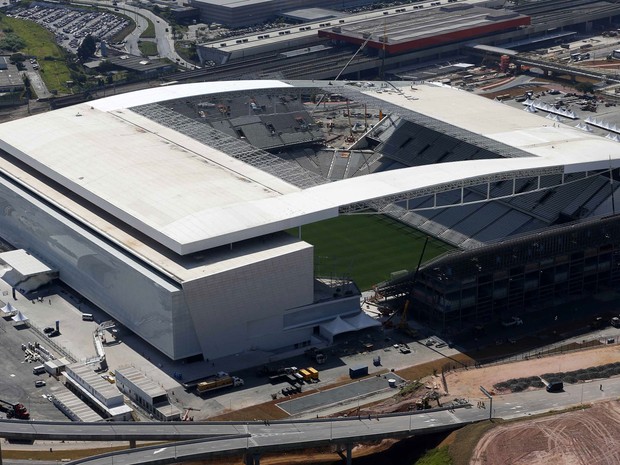 Arena Corinthians, em Itaquera, vai receber o jogo de abertura da Copa do Mundo entre Brasil e Croácia (Foto: Paulo Whitaker/Reuters)