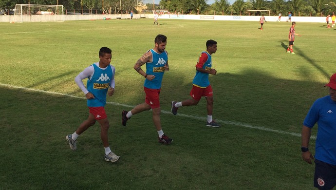 Treino do América-RN - Pardal, zé antônio paulista (Foto: Jocaff Souza/GloboEsporte.com)