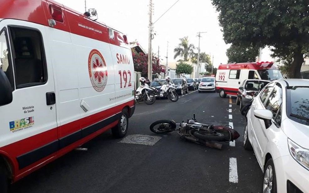 Idosa de 86 anos morre após ser atropelada por moto em Votuporanga (Foto: Jociano Garofolo/Gazeta de Votuporanga)