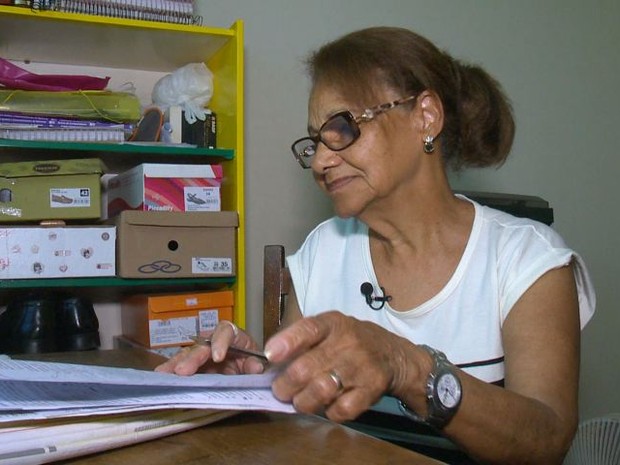 Mulher de 70 anos estuda para prestar Enem (Foto: Reprodução/ TV Gazeta)