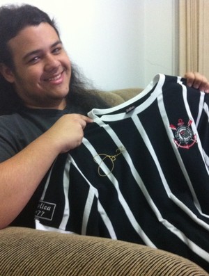 Igor Miranda, torcedor do Corinthians Uberlândia (Foto: Caio Nunes)