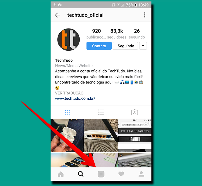 Use o aplicativo do Instagram para acessar e editar seus rascunhos (Foto: Reprodução/Filipe Garrett)