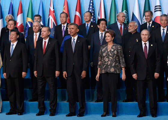 Representantes do G20 na Turquia (Foto: AP Photo/Susan Walsh)