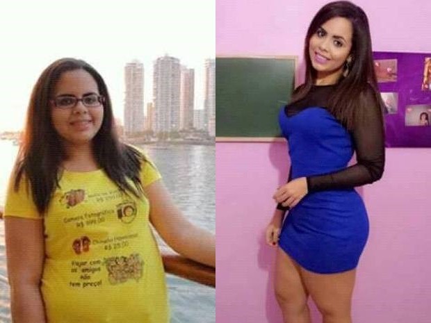 Nathália emagreceu mais de 20kg após mudar rotina e alimentação (Foto: Nathália Nascimento / Arquivo Pessoal)