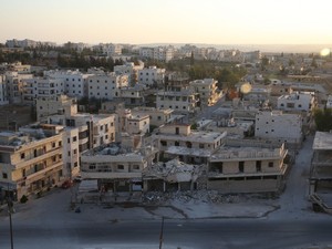 Distrito de Huraitan em Aleppo (Foto: Gabriel Chaim/G1)
