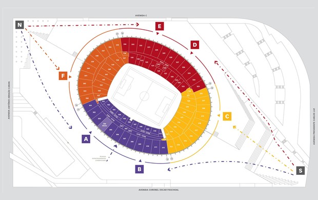 Mapa estádio Mineirão (Foto: Reprodução Site Oficial do Cruzeiro) Mapa estádio Mineirão (Foto: Reprodução Site Oficial do Cruzeiro)