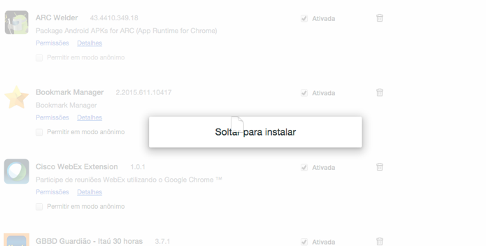 Solte a extensão no Chrome (Foto: Reprodução/Paulo Alves)
