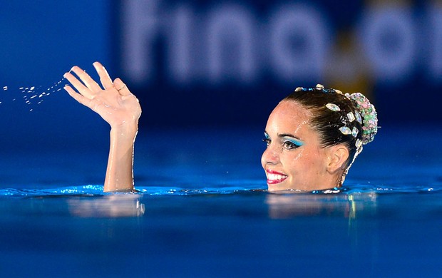 Ona Carbonell nado sincronizado Mundial Barcelona (Foto: Agência AFP)