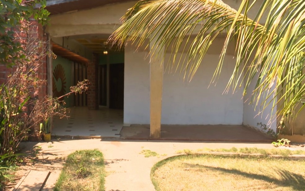 Casa onde aconteceu o crime em Vilhena, no fim de semana (Foto: José Manoel/ Rede Amazônica)