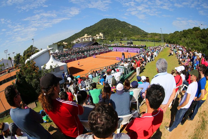 Florianópolis foi palco do torneio WTA vencido por Teliana Pereira (Foto: Cristiano Andujar / Divulgação)