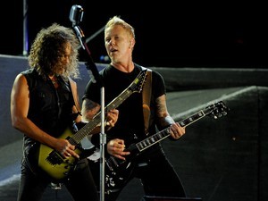 Kirk Hammett e James Hetfield, do Metallica, uma das atrações já confirmadas para o festival.  (Foto: Flávio Moraes / G1)
