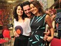 Rodrigo Lombardi posa com Dira Paes e Nanda Costa no workshop da próxima novela das nove (Foto: TV Globo/ João Miguel Júnior )