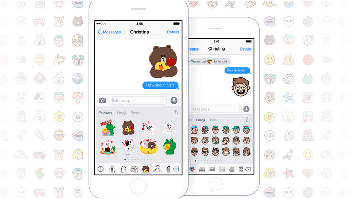 Teclado com emoji do Line traz update (Foto: Divulgação/Line)
