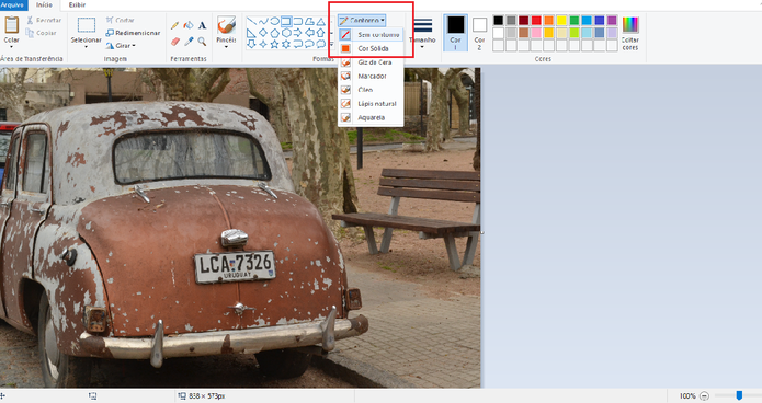 Paint: utilizando o preenchimento (Reprodução/Luana Marfim) (Foto: Paint: utilizando o preenchimento (Reprodução/Luana Marfim)) Paint: utilizando o preenchimento (Reprodução/Luana Marfim) (Foto: Paint: utilizando o preenchimento (Reprodução/Luana Marfim))