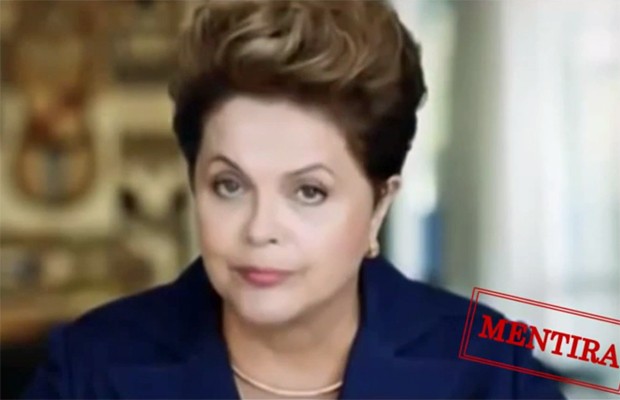Vídeos divulgados pelo PSDB em canal no YouTube mostram 'contradições' falas de Dilma no 1º de Maio de 2014 (Foto: YouTube/Reprodução)