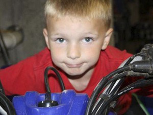 Chase Kowalski, 7 anos, adorava andar de bicicleta (Foto: Reuters)