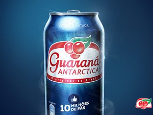 Guaraná Antarctica produziu 10 milhões de latinhas com a logomarca da rede social, (Foto: Divulgação)