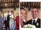 Quitéria Chagas renova os votos de casamento na Itália, terra do marido