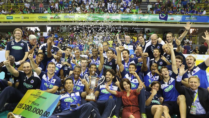Cruzeiro é campeão mundial de vôlei (Foto: Divulgação/FIVB)
