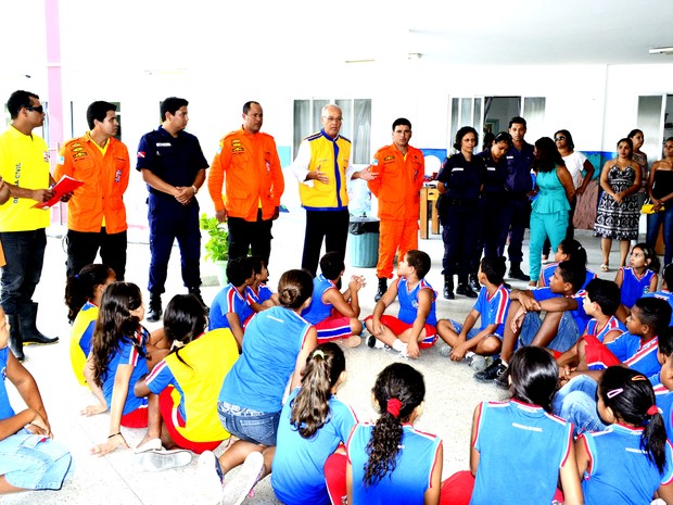 Escolas de Maricá participaram do Dia Estadual de Redução de Desastres  (Foto: Fernando Silva)
