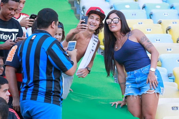Aline Riscado bombou no jogo (Foto: Roberto Filho/Brazil News)