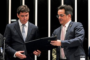 Wilder Pedro de Morais (DEM-GO) toma posse no Senado (Foto: Geraldo Magela/Agência Senado)