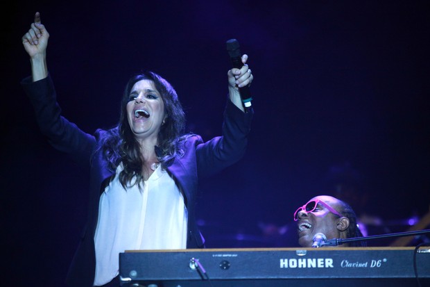 Ivete Sangalo e Stevie Wonder (Foto: Divulgação/Junior Aragão) Ivete Sangalo e Stevie Wonder (Foto: Divulgação/Junior Aragão)