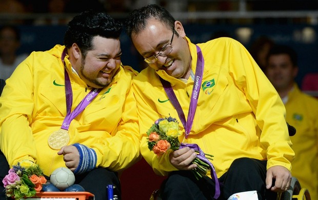 Dirceu Pinto e Eliseu dos Santos bocha paralimpíadas (Foto: Getty Images)