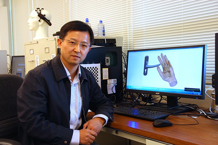 Pesquisadores de Universidades americanas apresentam projeto de luva robótica para deficientes visuais (Foto: Divulgação/Unr)