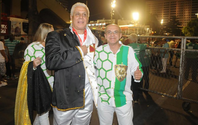 Carnaval - Sapucaí - Roberto Dinamite e Eduardo Bandeira de Mello (Foto: André Durão)