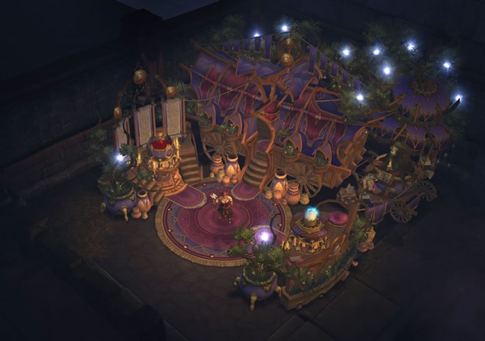 Diablo 3: Reaper of Souls disponibiliza uma nova artesão, a mística Míriam, que encanta e personaliza equipamentos (Foto: Divulgação/Blizzard Entertainment)