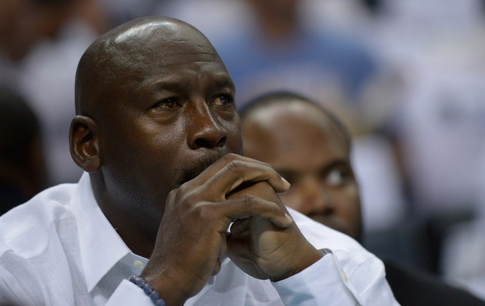 Basquete NBA - Michael Jordan assiste Miami Heat x Charlotte Bobcats (Foto: Getty Images)