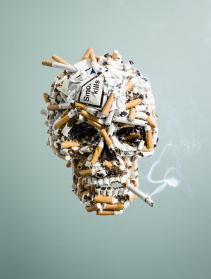 caveira fumando eu atleta (Foto: Getty Images)