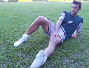 Marcelo, zagueiro do Rio Branco-ES (Foto: Bruno Marques/Globoesporte.com)
