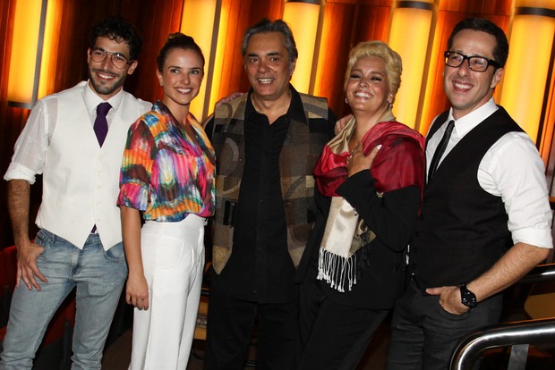 Elenco da peça 'Divórico' após estreia em São Paulo (Foto: Manuela Scarpa/ Foto Rio News)
