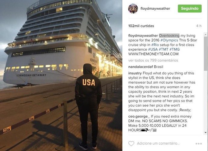Floyd Mayweather  (Foto: Reprodução/Instagram)