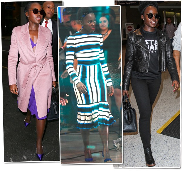 Lupita Nyong'o e seus looks casuais (Foto: .)