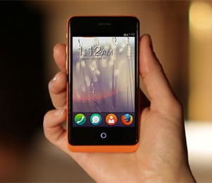 Smartphone da espanhola Geeksphone com o novo Firefox OS. (Foto: Reprodução)