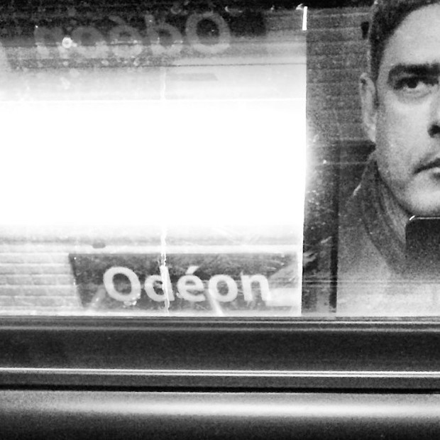 William Bonner no metrô de Paris (Foto: Reprodução/Instagram)