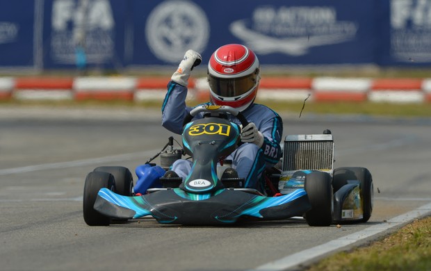 Pedro Piquet, filho caçula de Nelson Piquet, vence etapa do Karting Academy Trophy, na Itália&#39; (Foto: Divulgação)